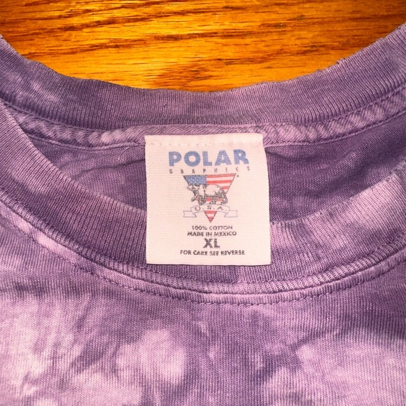Vintage “Inspired by The 5 Winds” Purple Tye Dye Tee XL - Picture 3 of 3